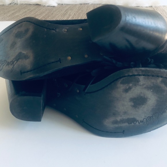 Sam Edelman Louie Black Suede Ankle Zip Bootie Fringe Western - Picture 8 of 9